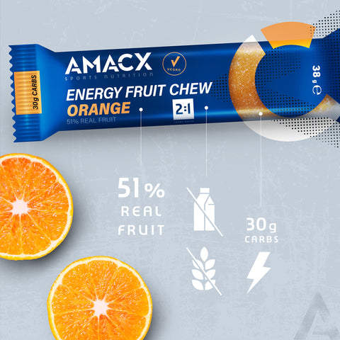 Energy Fruit Chew Orange | 12 pack